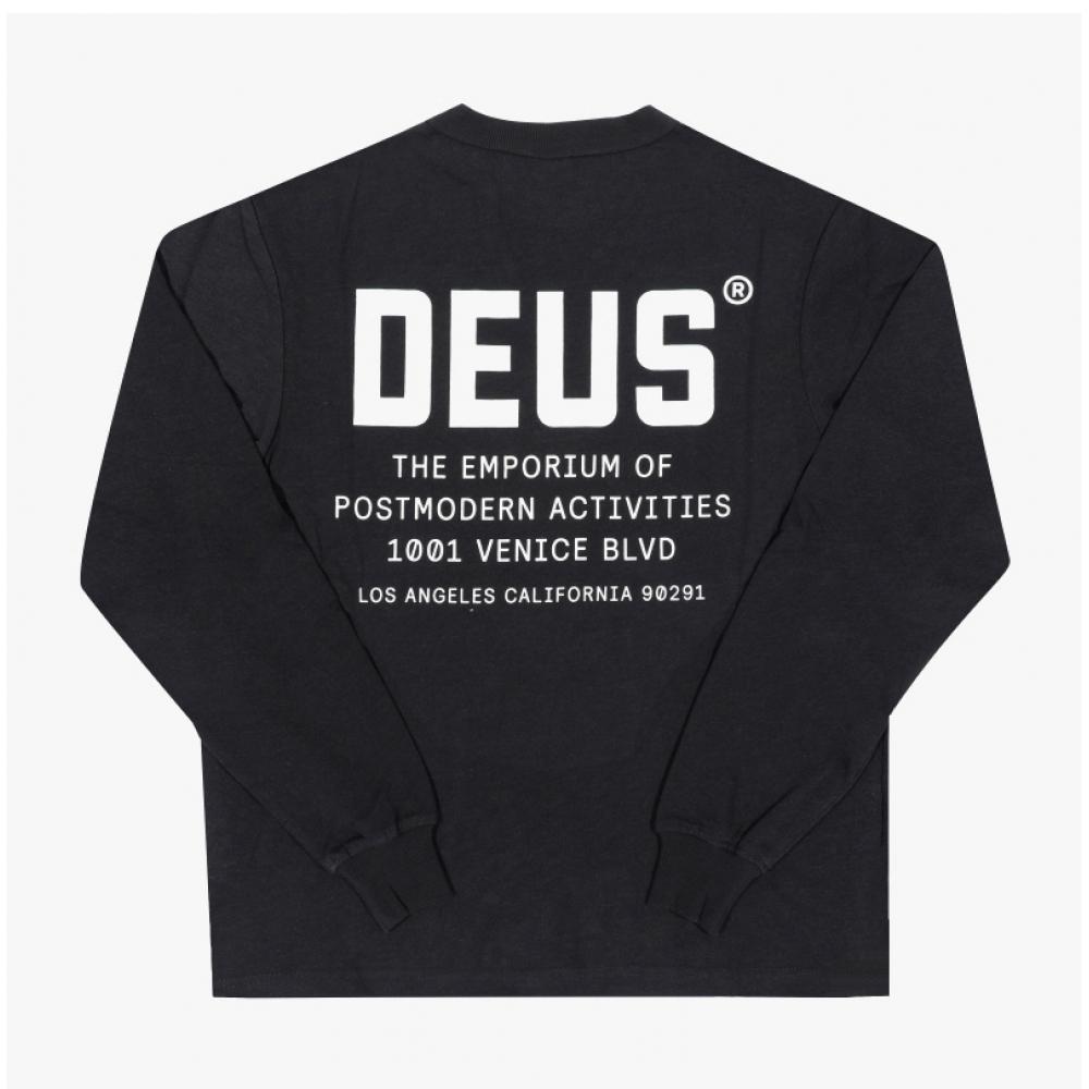 DeuS Ex Machina JoneS Men S Long Sleeve T ShirT Dmp251984 Blk