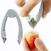 Stainless Steel Strawberry Pineapple Eye Peeler Strawberry Leaf Remover Pineapple Seed Cutter Fruit Shelling Kitchen Tweezers