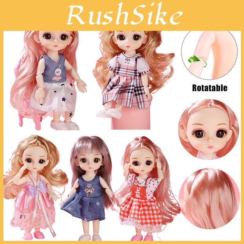 1/12 6.6in Bjd Princess Dolls Cute Moveable Joints Kids Birthday Gift