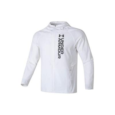 Under Armour Trainings Hoodie Jacke mit aufgedrucktem Buchstabenlogo Herren Weiß 1377486-100