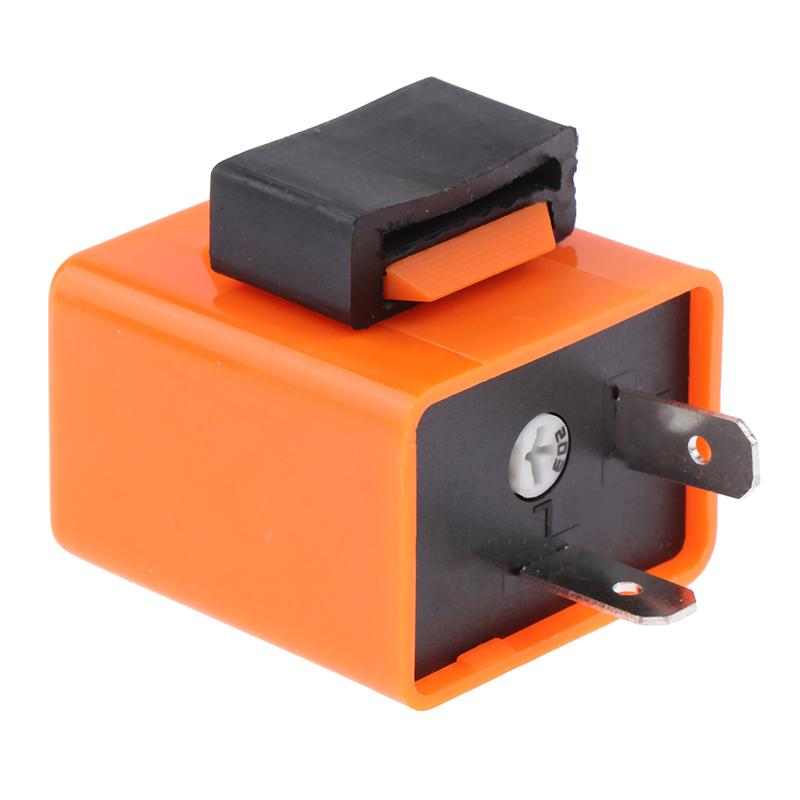 12V Adjustable Frequency Turn Signals Blinker Indicator 2 Pin Led Flasher Relay For Motorcycle Performance Accessories