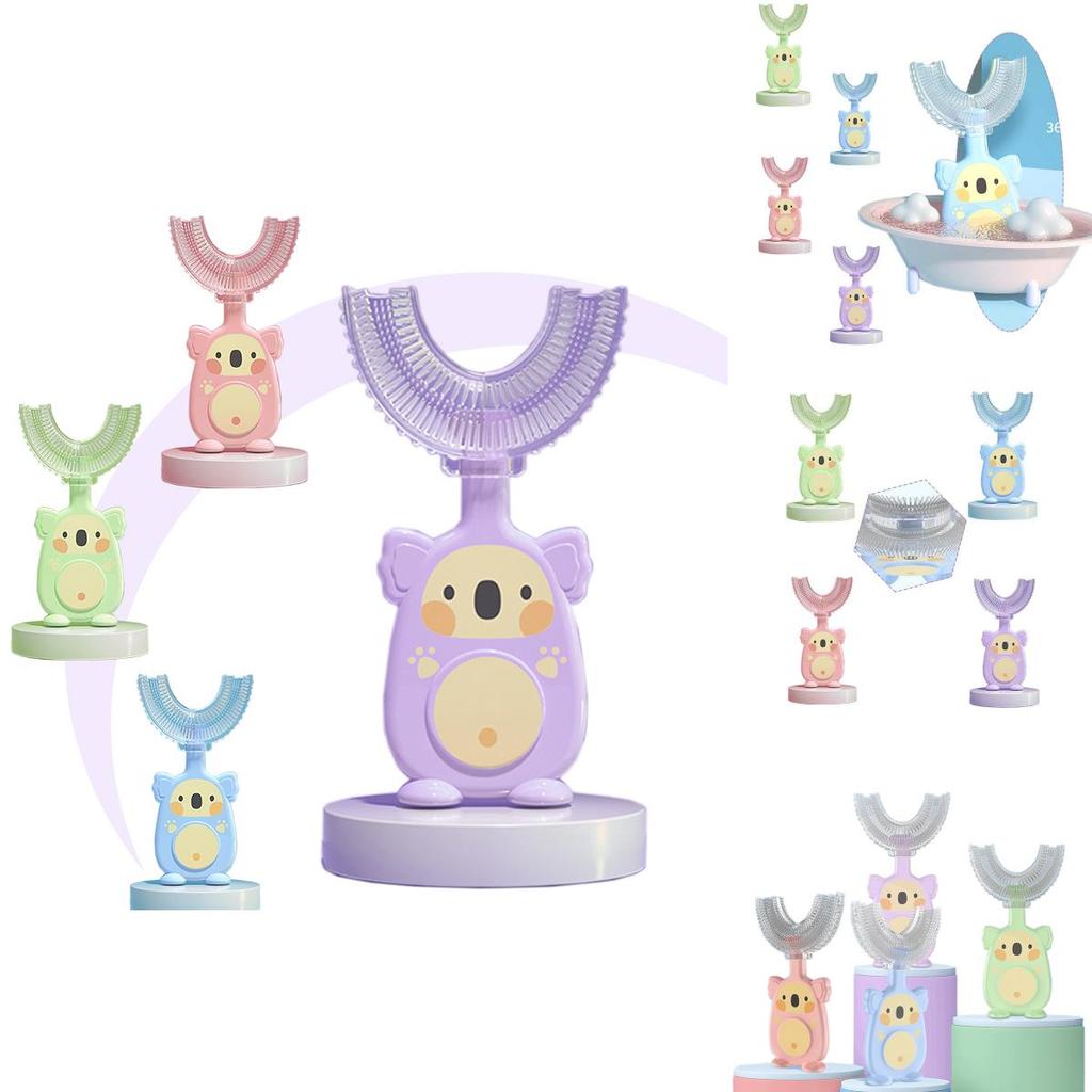 High Quality U-shaped Silicone Toddler Toothbrush For Effective Dental Hygiene