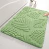 Absorbent Memory Foam Anti-slip Doormat with Imitation Rabbit Fur