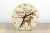 Deutscher Jagdterrier – Clock with dog, wooden clock with engraving | Art-Dog