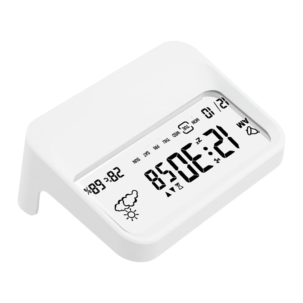 Multifunctional Digital Alarm Clock with Visual Timer Temperature Date Display Silent Operation and Custom Alarms