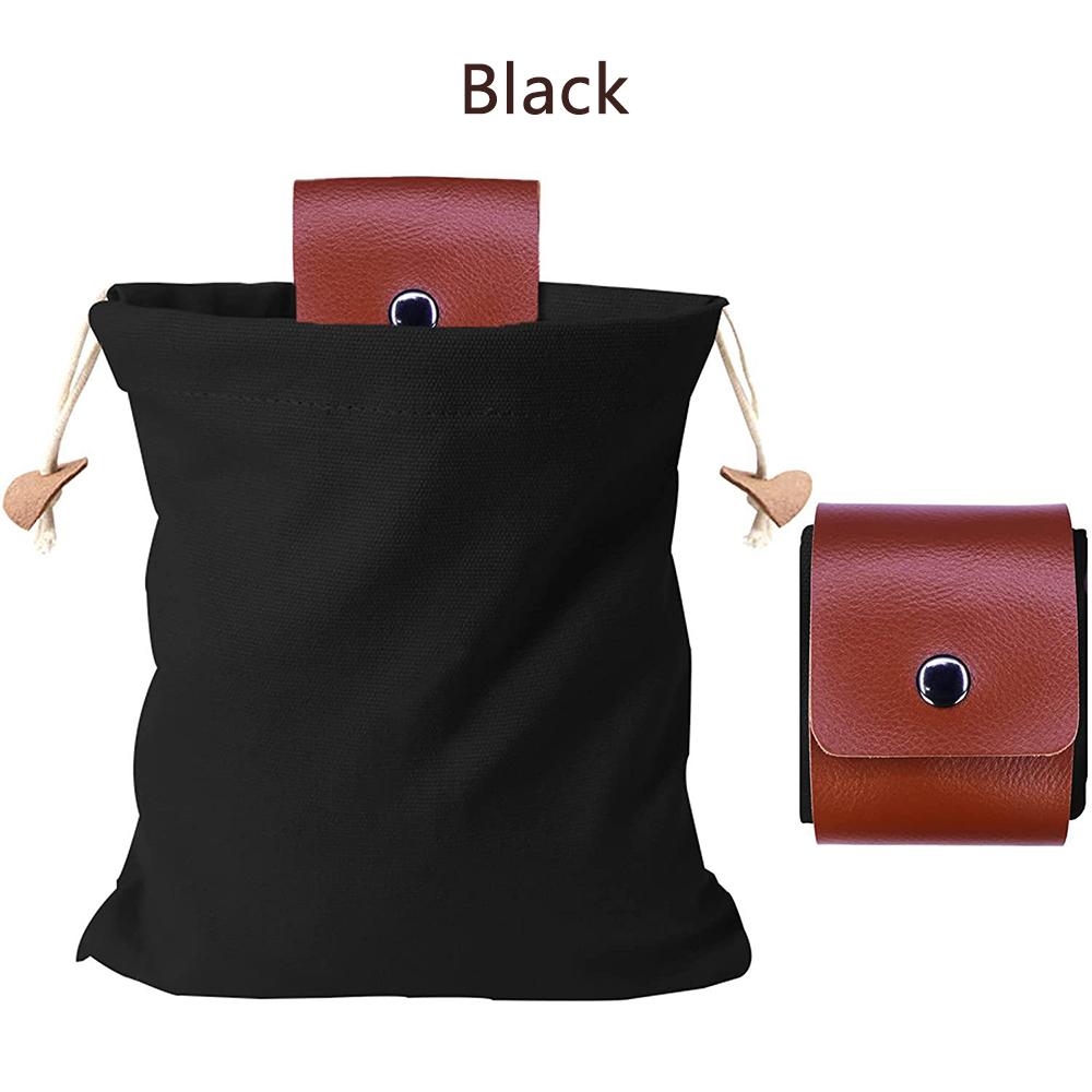 Leather Canvas Collapsible Foraging Bag for Storing Tools and Equipment