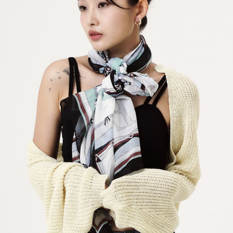 ONSZ logo alphabet long scarf