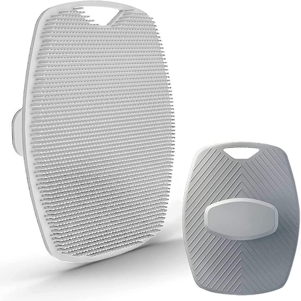 1Pc Exfoliating Silicone Brush Cleanser No Slip Handle Body Scrubber Cleans and Massages Skin Bathroom Accessories Bath Brush