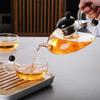 Mouse Shaped Heat-Resistant Glass Teaware With Tea Infuser Teapot And Tea Cup Set With Rat Tail Handle Coffee Pot Coffee Mug