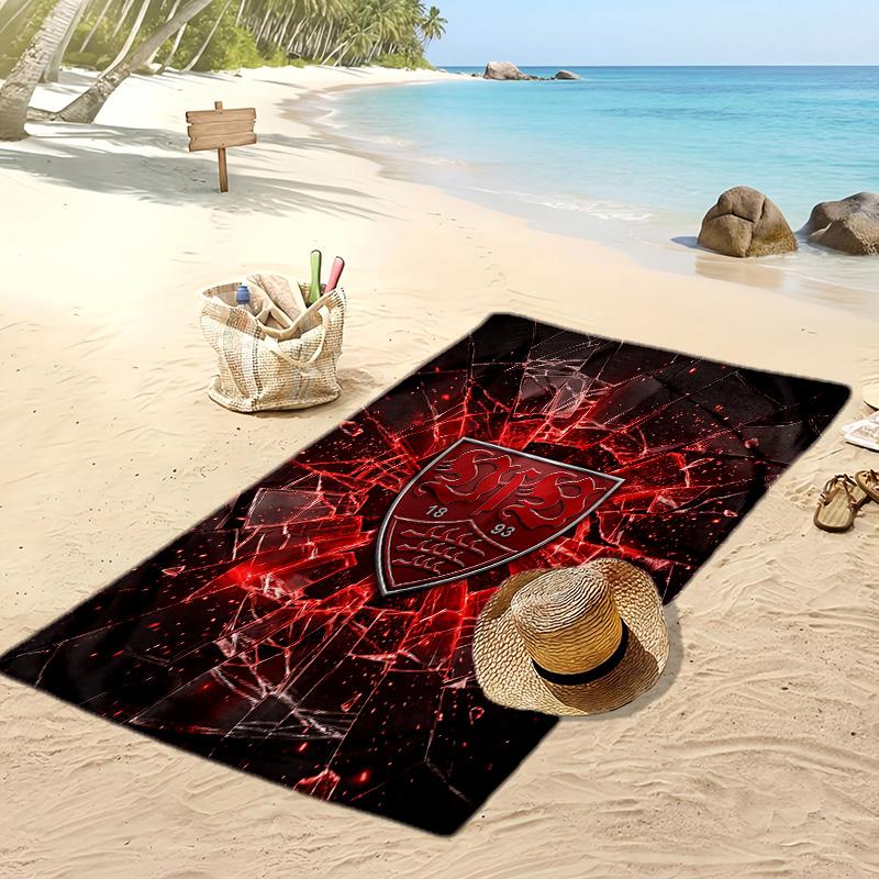 Toalla de Playa con Estampado de Fútbol VfB Stuttgart, Toalla Grande Suave de Secado Rápido para Playa, Camping, Natación