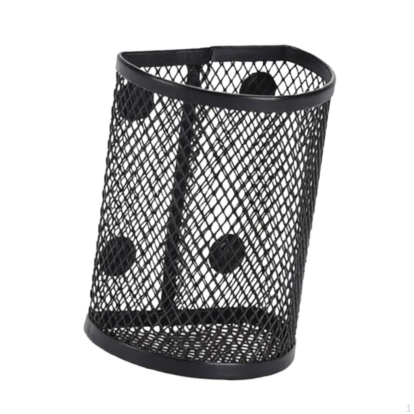 

Pen Holder, Pencil Basket, Creative Storage Organizer for Whiteboard Or Blackboard, Ideal Home Black Semi Circle