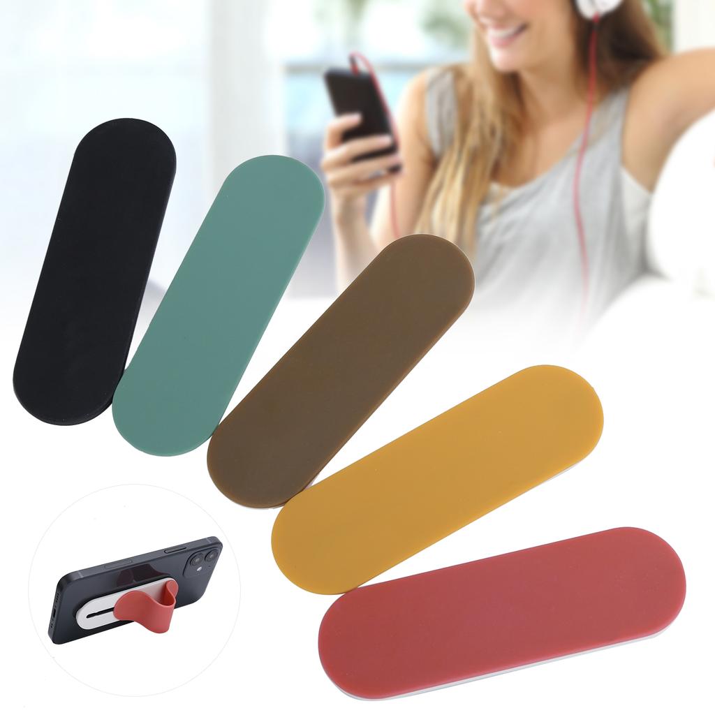 5pcs Smartphones Stand and Finger Grip for iPhone Android with Reusable Stick Silicone Pad