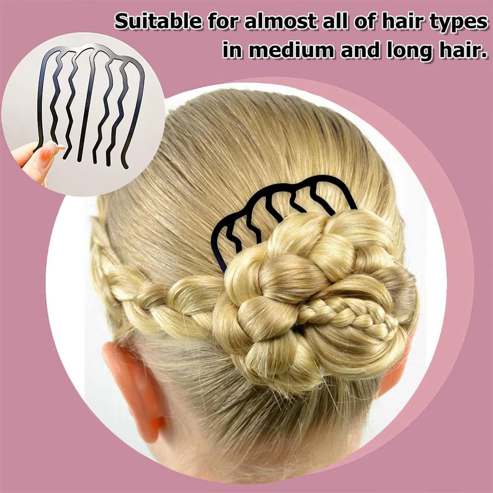 1PC Style Hairpin Comb U Shape Braiding Twist Fork Curly Hair Clip Fashion Women Styling Tool Hair Sticks Hair Accessories