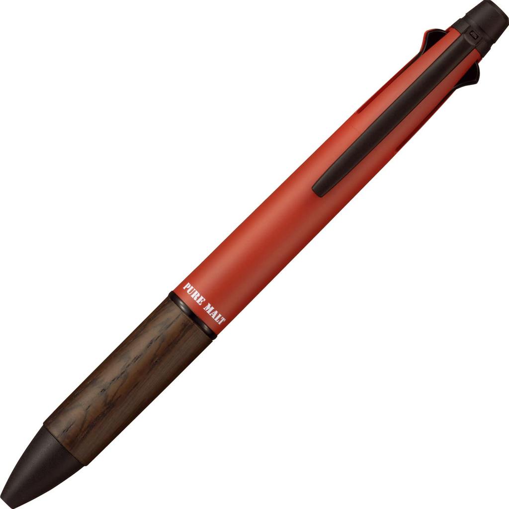 Mitsubishi Pencil Pure Malt Jetstream Inside Limited Hot Wine MSXE5200505HR Multi-Function Pen, 4&1 0.5, Edition, Red,