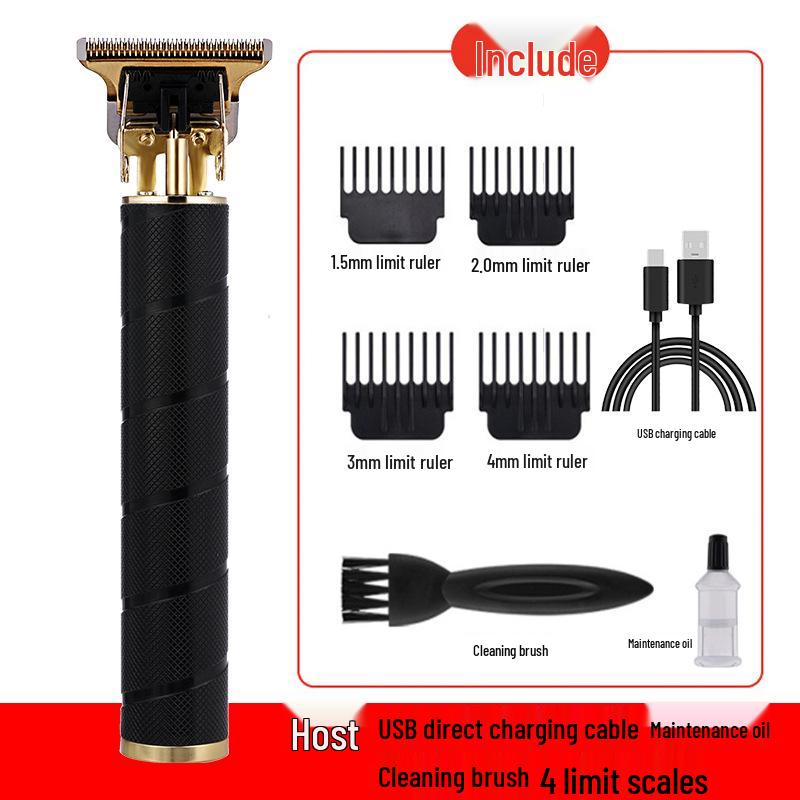 T9 Bald Electric Hair Clipper - Professional Rechargeable Engraving & Oil Head Shaver