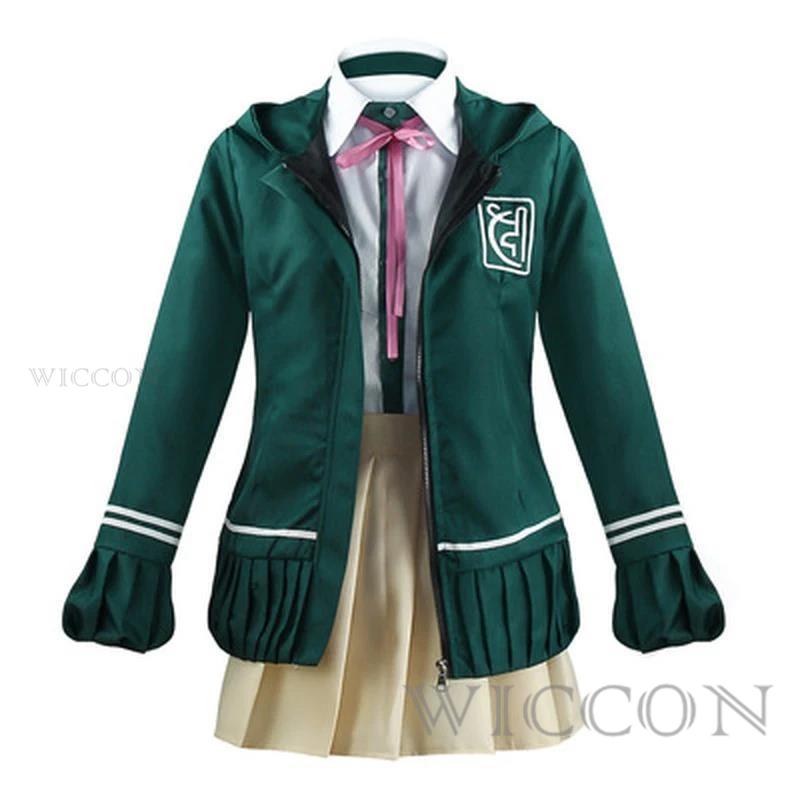 

Нанами Чиаки Косплей Аниме Danganronpa Косплей Костюм Школьная Форма Куртка с Длинным Рукавом Короткая Юбка Юбка Лоли XXXL