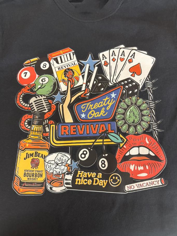 VTG Treaty Oak Revival Band Unisex 100% Cotton T-Shirt WA676 S