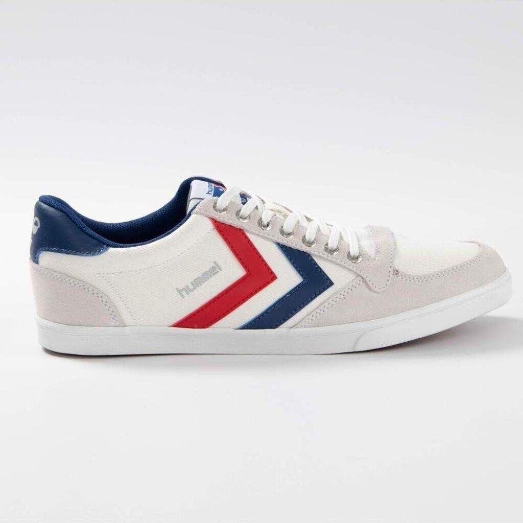Кроссовки Hummel Slimmer Stadil Low Canvas белые/синие/красные/зеленые