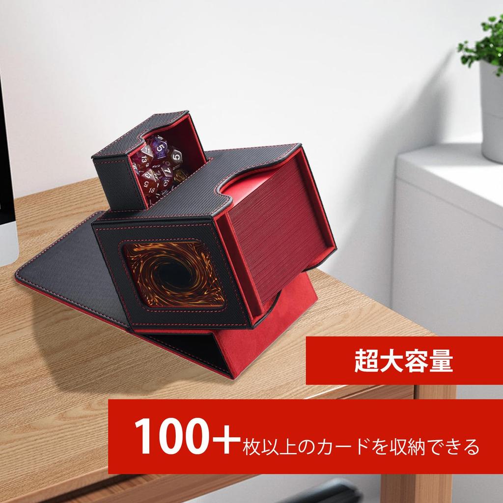 Card Trading Card Card Display Card Game Holds 100 Card Dice Suitable for and All Types of Card Game Boxes Interior with Single Case, Case, Window,