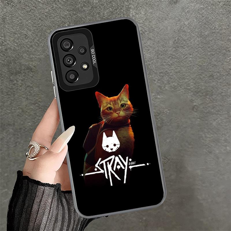 Stray Cat Game B-12 Stoßfeste Handyhülle für Samsung A17 A16 A15 A14 A37 A57 A36 A56 A26 A35 A55 A25 A34 A54 A24 A13 A23 A33 A5