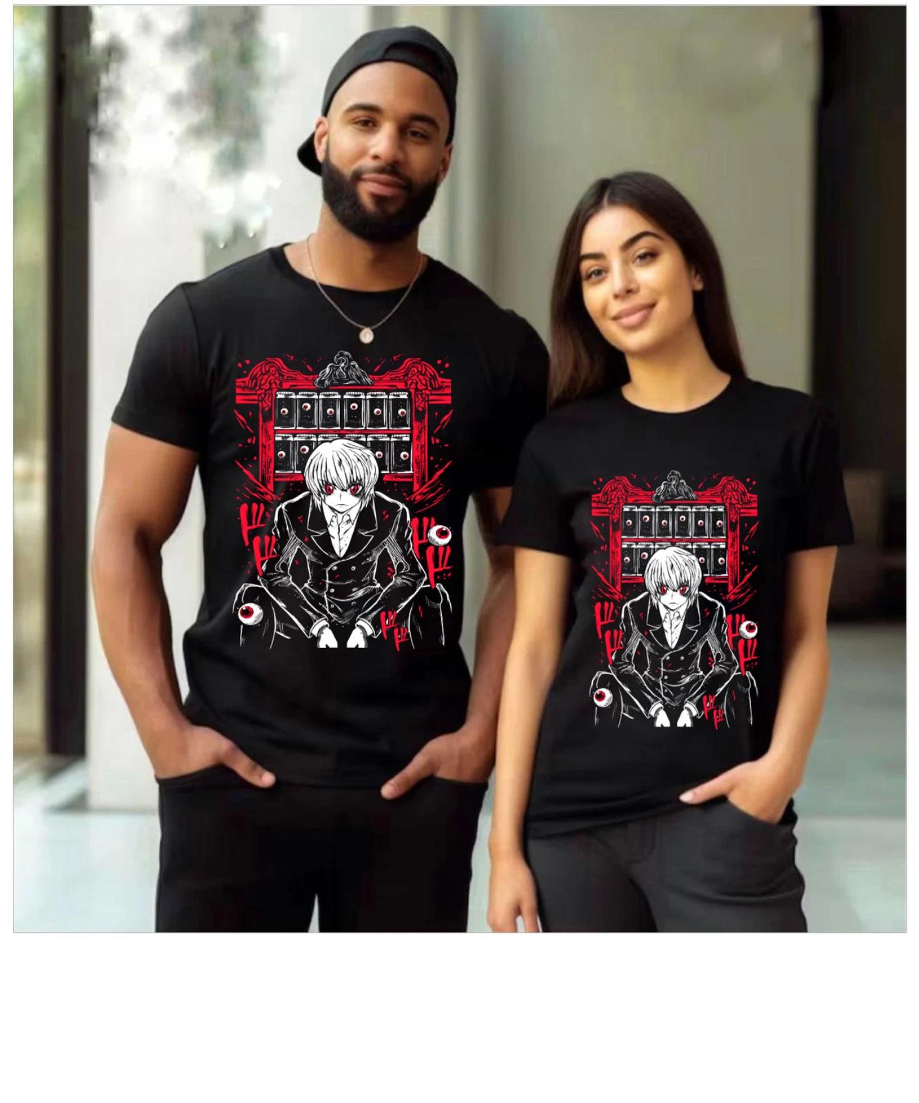 Kurapika Hunter X Hunter T-shirt Killua Zoldyck Hisoka Gon Graphic Tee All Size M