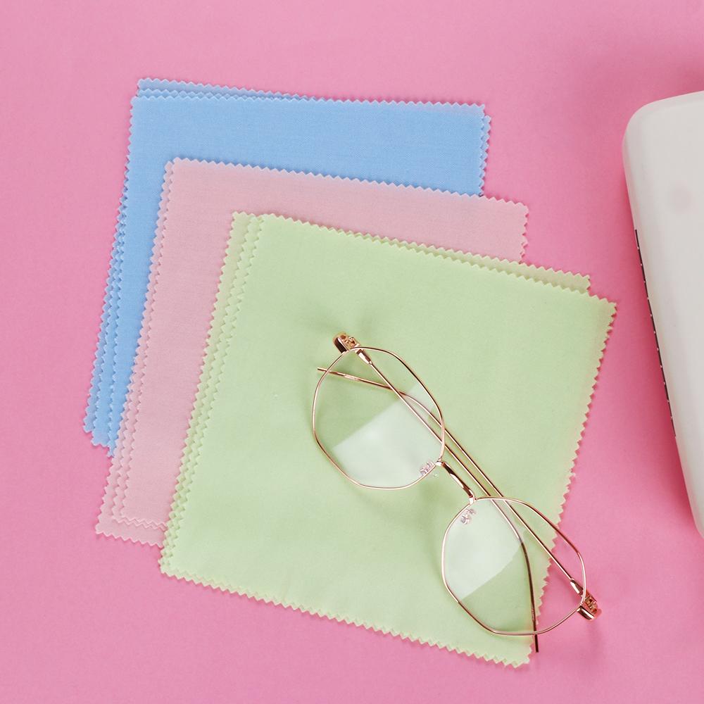 5PCS Wipes Microfibre Fiber Cleaning Cloths Easy Washing Eyeglasses iPhone iPad TV Screens Lens Cleaner Household Supplies