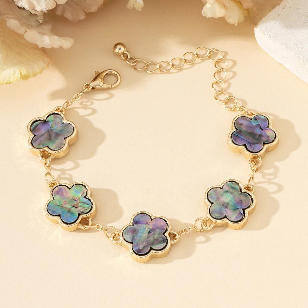 Stylish And Elegant Lucky Five-Petaled Flower Bracelet Female, Five-Leaf Flower