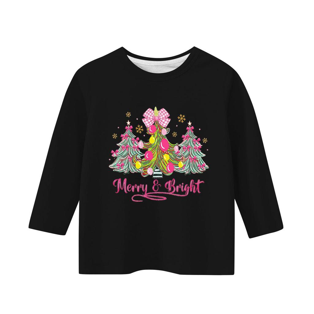 Children's 3/4 Sleeve Independence Day Printed Round Neck Casual T-shirt