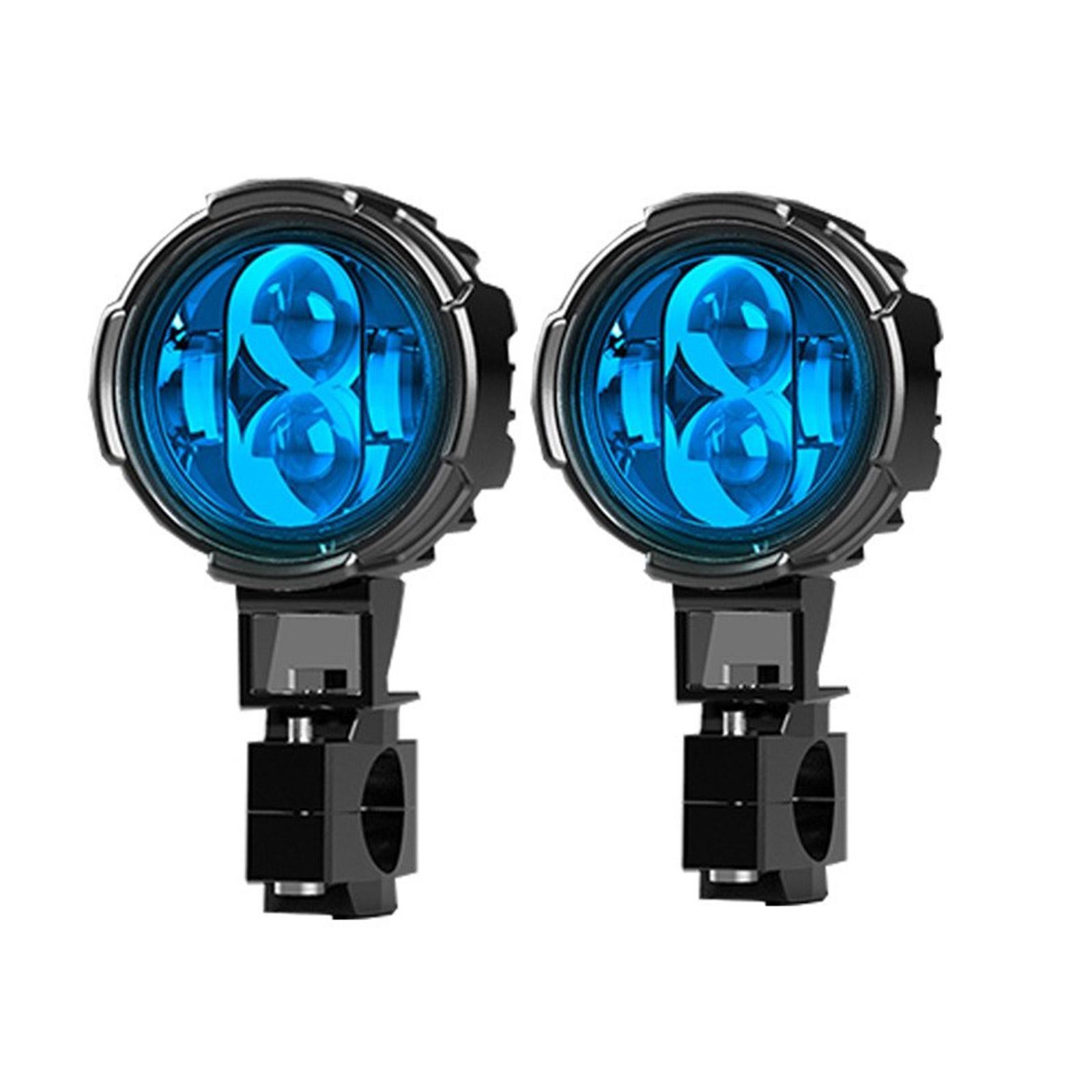 

Круглые светодиодные противотуманные фары для бездорожья, водонепроницаемые противотуманные фары для мотоциклов, рабочие вспомогательные фары 120 Вт, 12000 лм синий