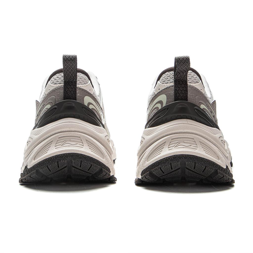 Li-Ning Star Ring Soft Retro Fashion Versatile Height Increasing Non-Slip Wear-Resistant Breathable Low-Top Casual Shoes Women Sneaker Gray AGCV356-3