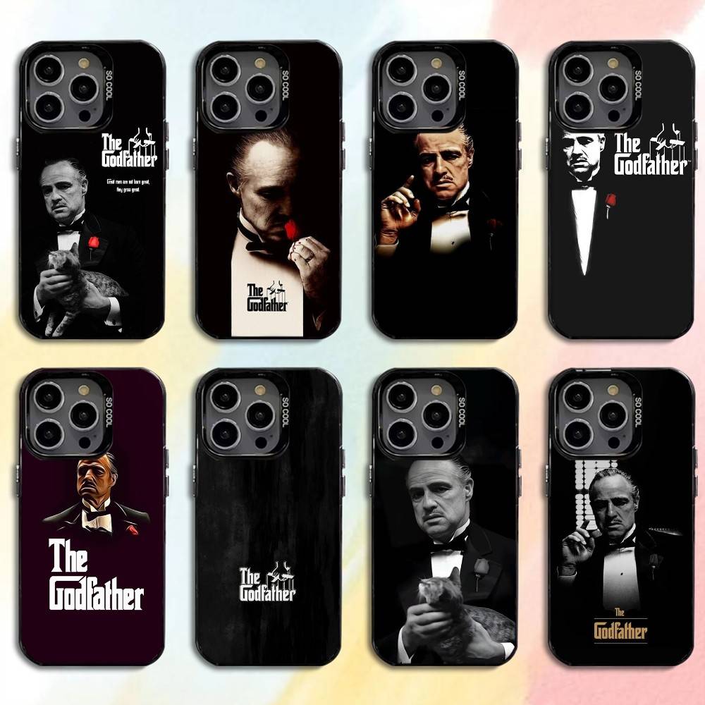 The G-Godfather Phone Case For iPhone17, 16,15,14,13,12 Pro Max Black Candy Matte Shockproof Cover