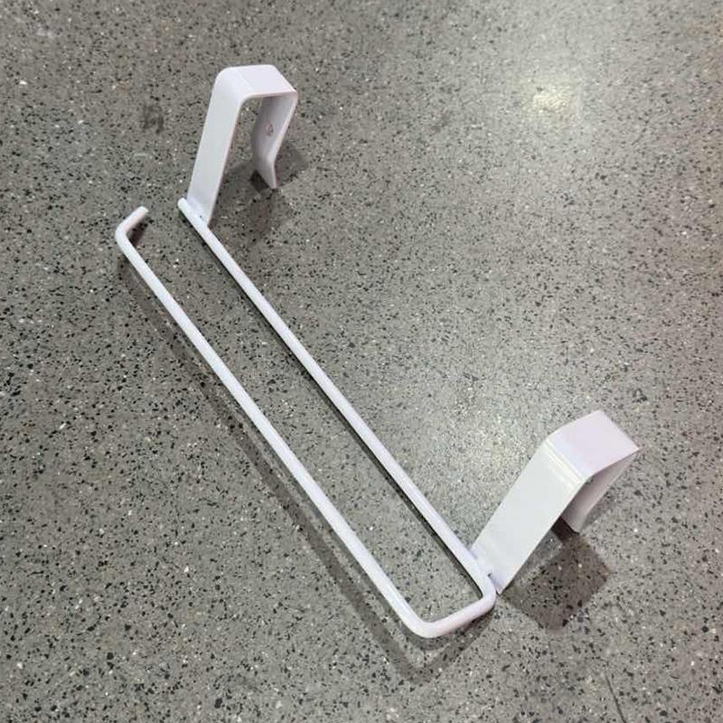 

Тримач для паперових рулонів Поличка для рушників Ванна кімната Без перфорації Полиця для зберігання Кухонне приладдя Полиця для зберігання без цвяхів білий