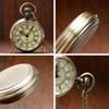 Bronze Römische Taschenuhr Antike Ziffern Kettenhalskette Anhänger Mehrere Stile Quarz Halskette Uhr Geschenke für Frauen Männer