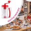 Manual Batter Dispenser Pancake Mix Distributor with Built-in Stirrer Precision Batter Pouring Tool for Waffles Muffins