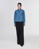ZIOSONGZIO Semblance Tencel Crop Denim Shirt Blue Zi1Sh806Bl