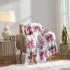 Christmas-themed pattern Blanket for Sofa Bed Travel Camping Living Room Office Conditioning Blanket for All Seasons Gifts