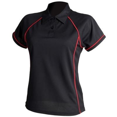 Womens Coolplus Piped Sports Polo Shirt