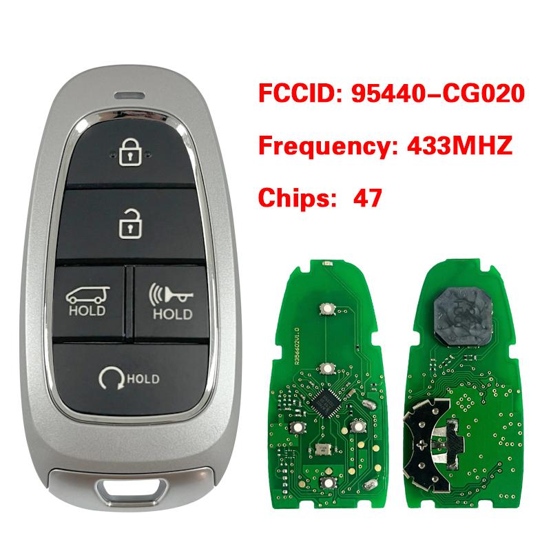 PN 95440-S1670 L1300 CG020 S8540 S8590 N9012 N9002 S8520 For Hyundai Santa Fe Staria Smart Remote Key 433MHz 47 Chip