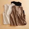 Vest for Women Versatile Sleeveless Lined Vest Casual Retro Loose Sleeveless Blazer Vest Top