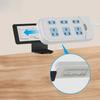 Under Desk Power Strip Holder – No-Drill Cable Management Tray for Outlet Fixing, Wire Organizing & Shelf Storage