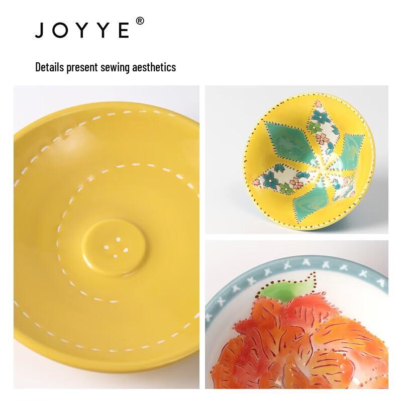 JOYYE Artistic Handmade Ceramic Couple Cups Gift Set