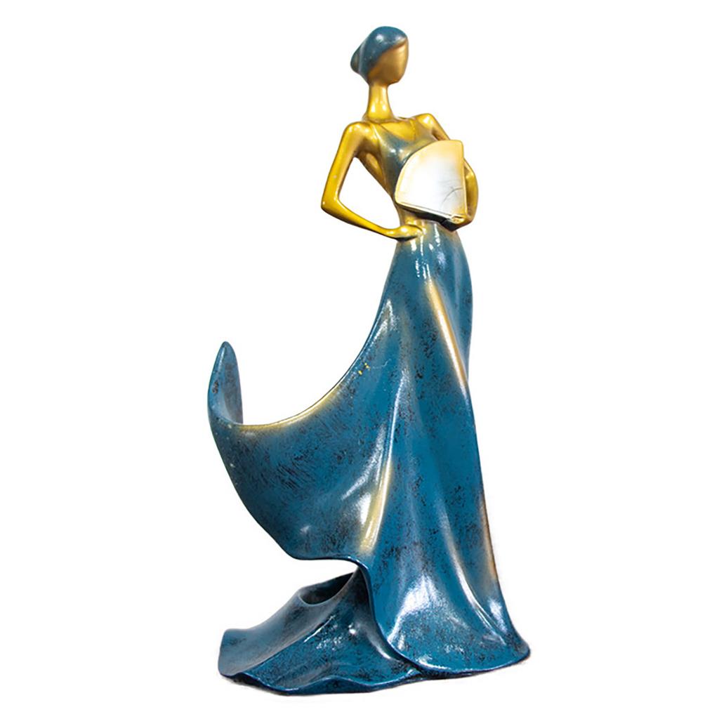 Decorative Wine Rack Resin Buty Lady Wine Bottle Holder Stand for Kitchen Bar Countertop