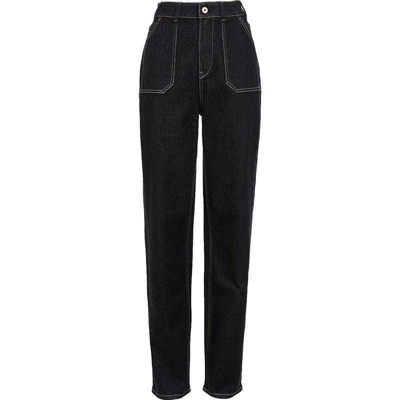 ONLY Women s High-Waist Boyfriend Tapered Ankle Jeans S