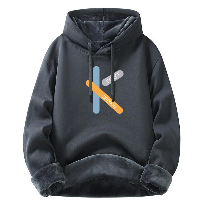 Men's Hoodie Loose Sweatshirt Warm Top Trendy Versatile Casual Sweatshirt