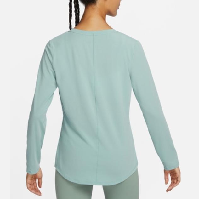 Nike Logo Sun Protection Quick-Dry Reflective Night Vision Yoga Pullover Crew Neck Long Sleeve T-Shirt Women Tops Blue DD0621-309