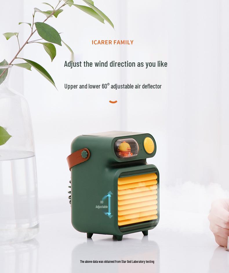 Aike Cute Cartoon Desktop Fan & Humidifier Combo