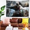 AAssassin CCreed Game Cartoon Tapestry Wall Hanging Decoration Household Home Decor