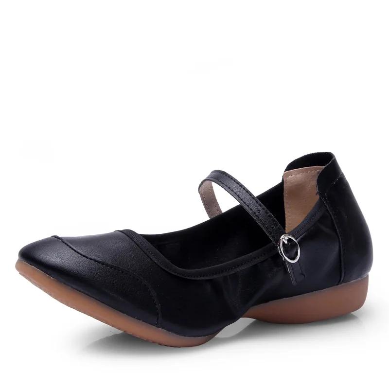  Bright Leather Woman Girls Ladies Latin Ballroom Modern Salsa Practise Dancing Shoes Closed Toe Soft Beef Tendon Bottom