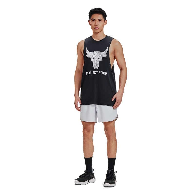 Under Armour Project Rock Brahma Stier Tanktop Schwarz Herren 1373787-004