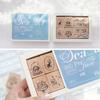 Cute Wood Stamp Artistic Style Forest Style Journal Decoration Stamps Wooden Strawberry Stationery Stamps